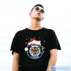 Santa Hat Texas Detroit Tigers Christmas Shirt Christmas Gift - G500 Gildan T-Shirt