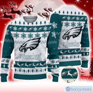 NFL Philadelphia Eagles New Season Wardrobe Knitted Christmas 3D Sweater -  Limotees