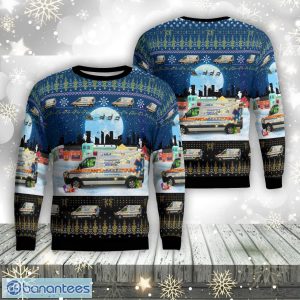 Franklin, Pennsylvania, Community Ambulance Service Aop Ugly Sweater Family Gift Product Photo 1