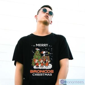 Denver Broncos Snoopy Family Christmas Shirt - G500 Gildan T-Shirt