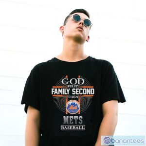 God First Family Second Then New York Mets Baseball T-Shirt - G500 Gildan T-Shirt