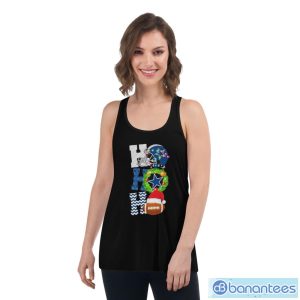Ho Ho Ho Dallas Cowboys Football Christmas T-Shirt - Women's Flowy Racerback Tank