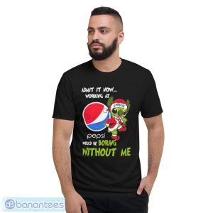 Santa Stitch Admit It Now Working At Pepsi Would Be Boring Without Me Christmas Shirt - Short Sleeve T-Shirt