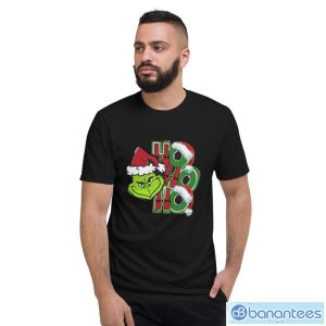 Ho Ho Ho Merry Christmas Grinch T-Shirt Funny Grinch Xmas T-Shirt - Short Sleeve T-Shirt
