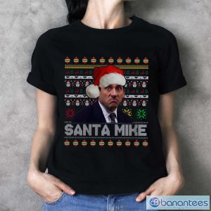 Santas Mike Christmas Movie T Shirt, Michael Scott Office Sweatshirt - Ladies T-Shirt