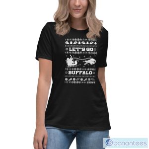 XfGXBx4X let go buffalo bills ugly christmas shirt 4 300x300 image Let Go Buffalo Bills Ugly Christmas Shirt - Women's Relaxed Short Sleeve Jersey Tee