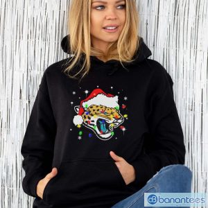 Jacksonville Jaguars Santa Hat Christmas Light Shirt - Unisex Hoodie