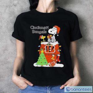 Z6Ln7vAc christmas snoopy cincinnati bengals shirt 3 300x300 image Christmas Snoopy Cincinnati Bengals Shirt - Ladies T-Shirt