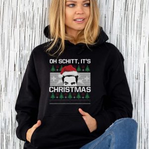 Oh Schitt It's Christmas Movie Quotes T-Shirt Christmas Gift, David Rose Christmas Shirt Christmas Gift - Unisex Hoodie