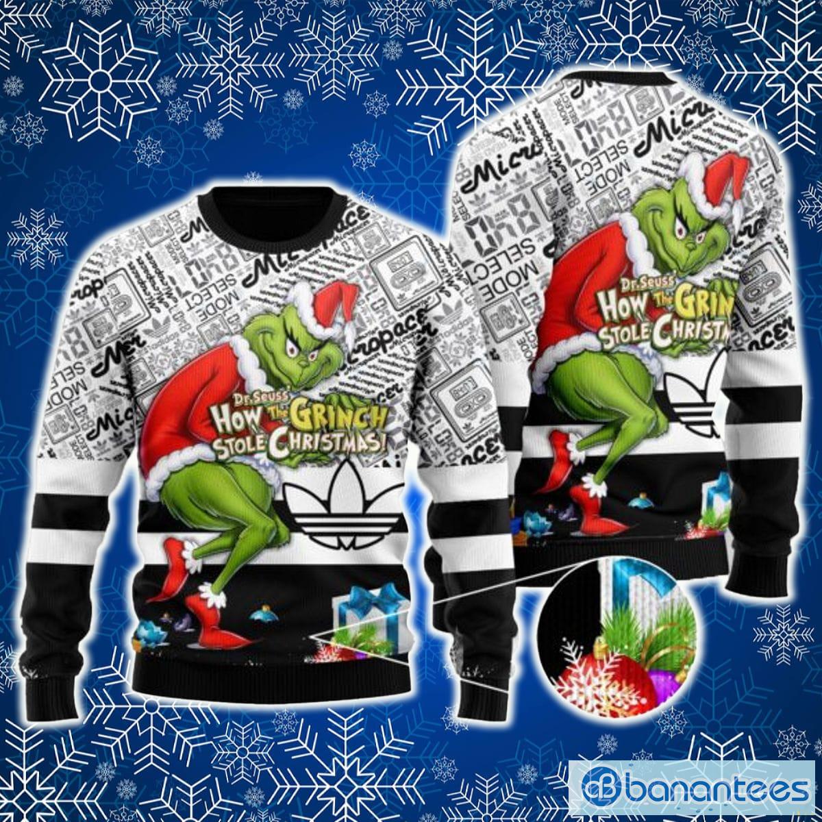 Adidas Grinch Fashion Ugly Sweater New AOP Gift For Men And Women Christmas - Adidas Grinch Fashion Ugly Sweater New AOP Gift For Men And Women Christmas