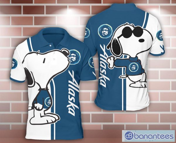 alaska airlines Snoopy Kiss 3D Polo Shirt For Sport Lover Product Photo 1