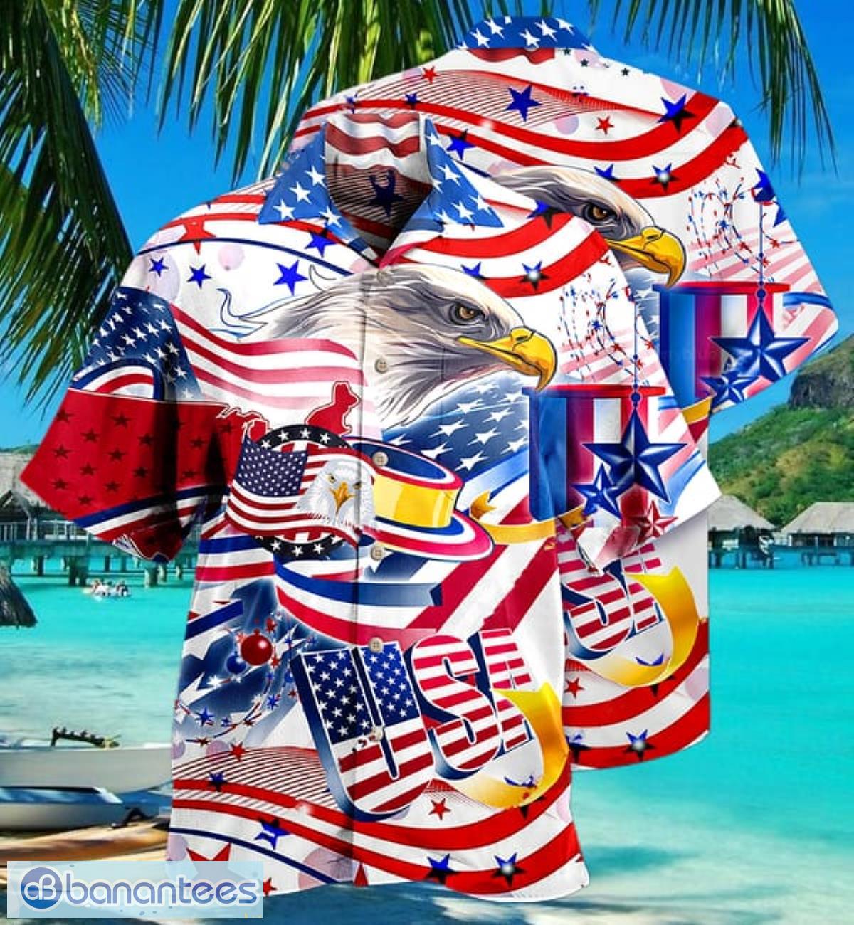 Absolut Vodka Eagle American Flag Hawaiian Shirt And Shorts Summer Men And  Women Gift - Banantees