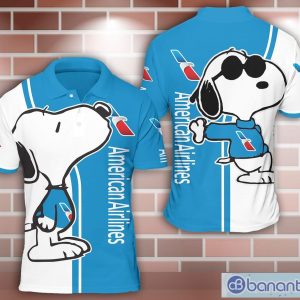 american airlines Snoopy Kiss 3D Polo Shirt For Sport Lover Product Photo 1