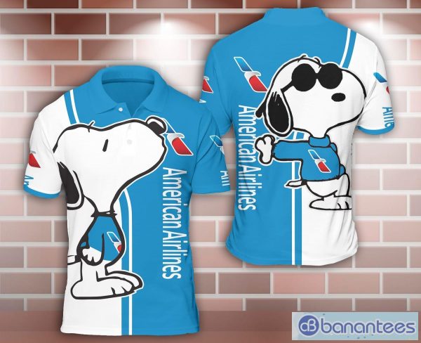 american airlines Snoopy Kiss 3D Polo Shirt For Sport Lover Product Photo 1