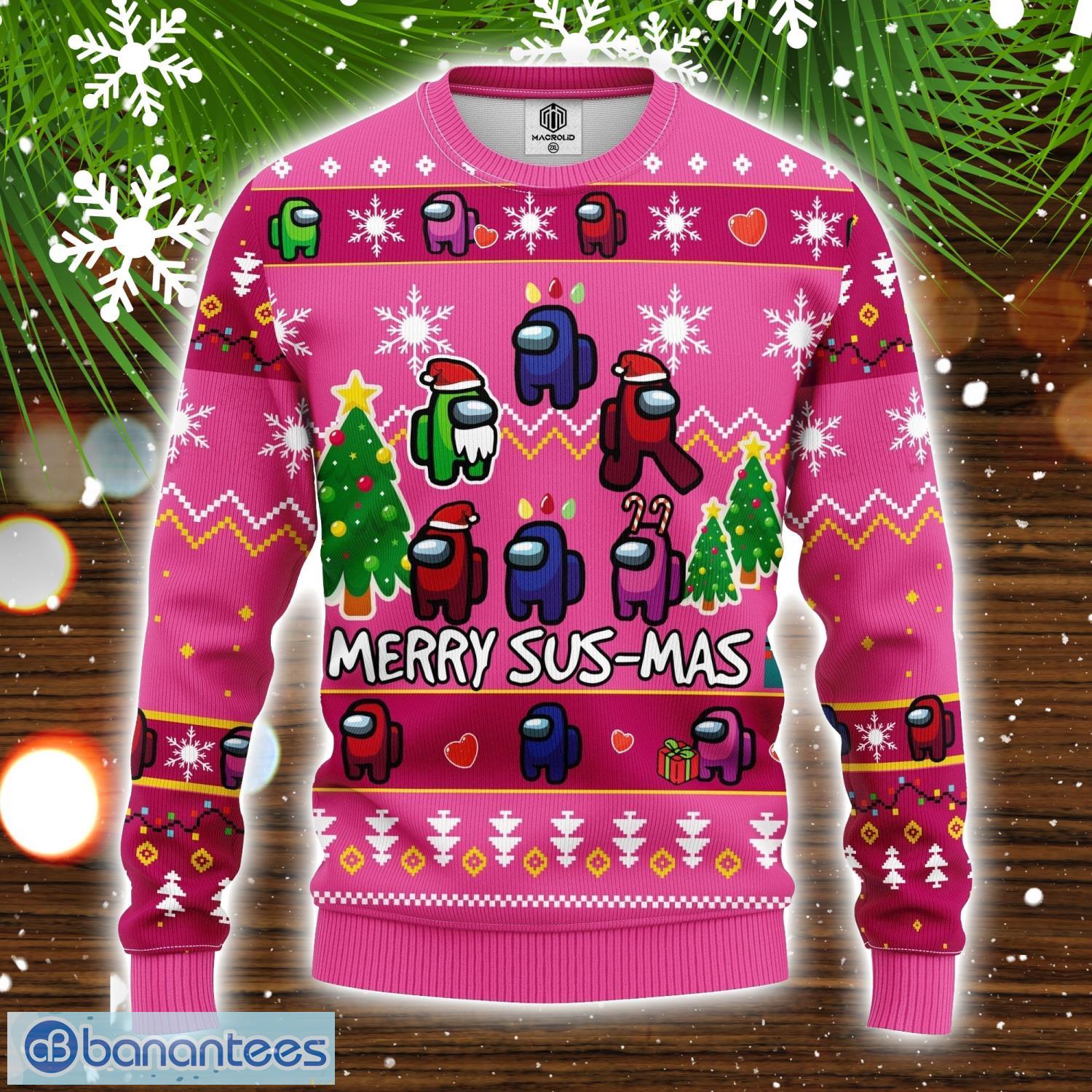 Among Us Merry Sus Cute Christmas Gift Ugly Christmas Sweater
