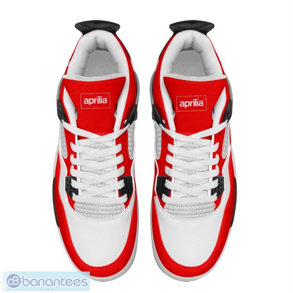 Aprilia Logo Air Jordan 4 Custom Name Shoes Car Lover Sneakers - Banantees