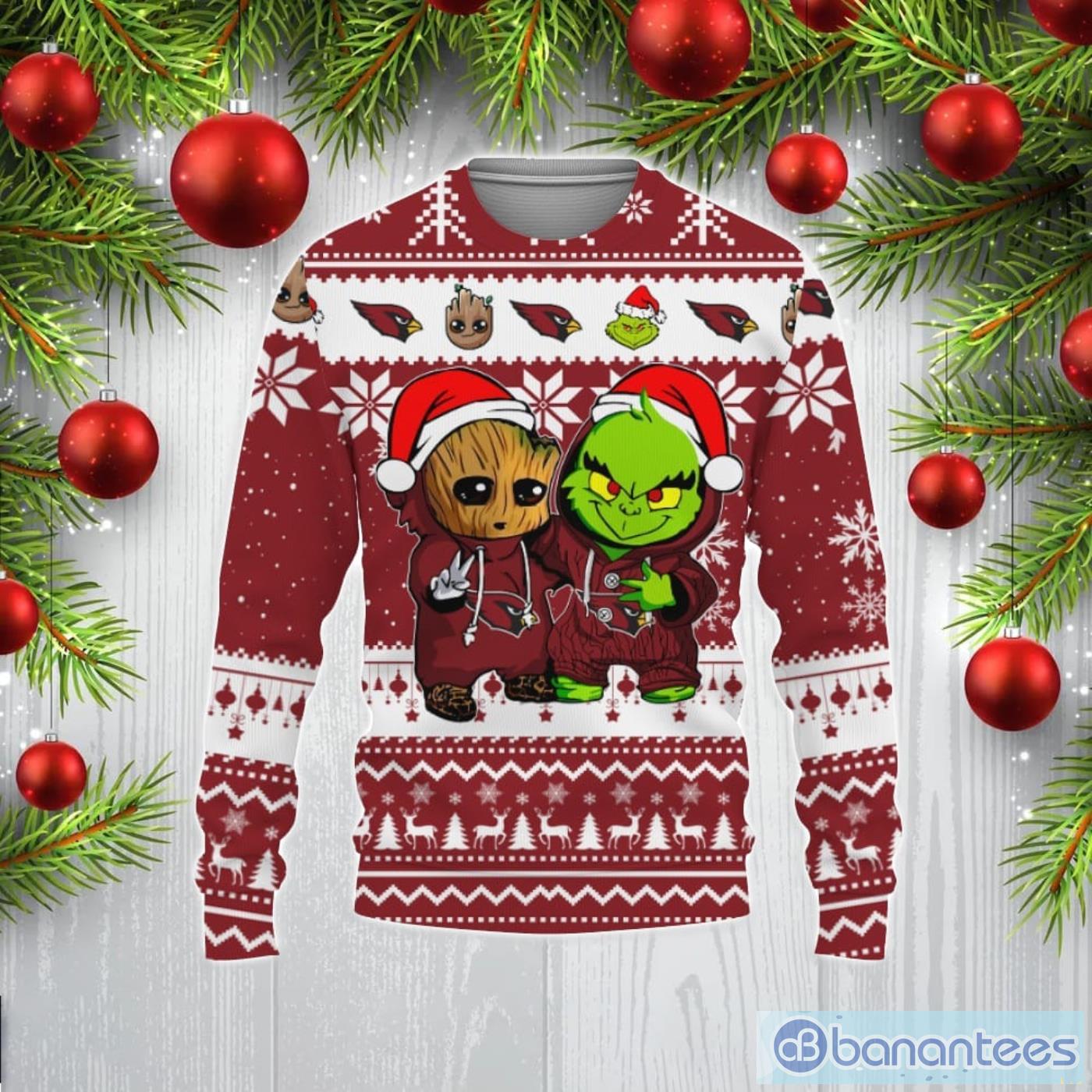 Arizona Cardinals Christmas Grinch Sweater For Fans - Banantees