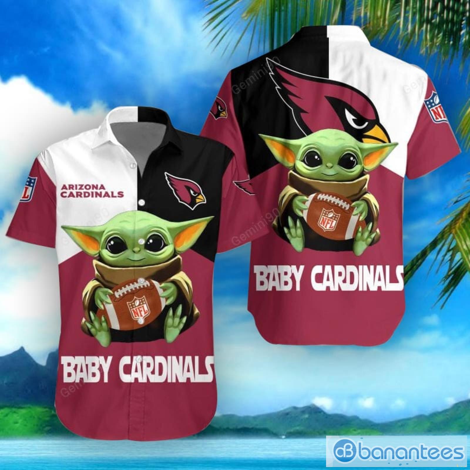 Arizona Cardinals Baby Yoda Hawaiian Shirt Cute Gift For Men And Women Product Photo 1