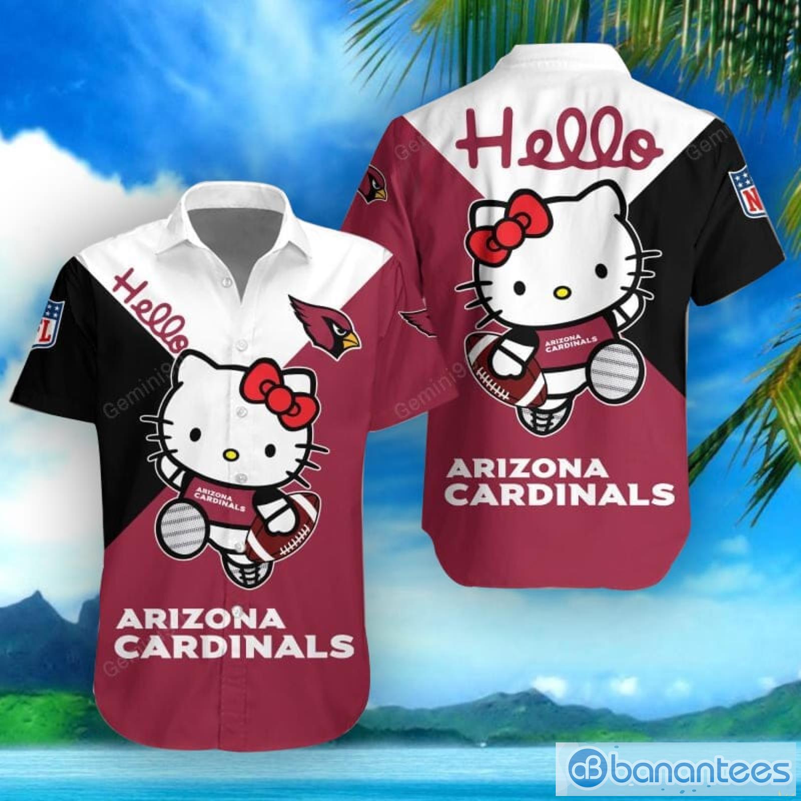 Arizona Cardinals Hello Kitty Hawaiian Shirt Cute Gift For Men And Women Product Photo 1