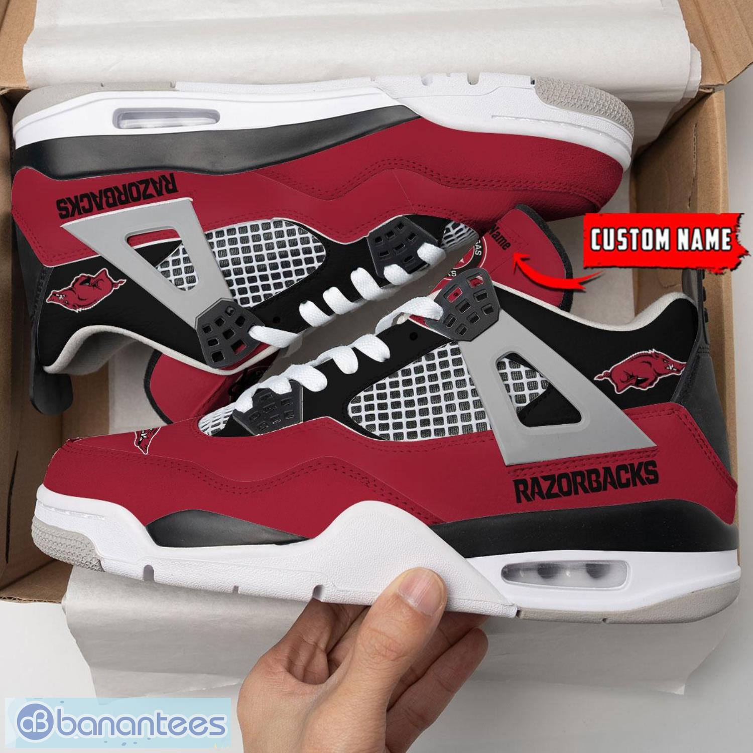 Arkansas Razorbacks Air Jordan 4 Shoes Sneaker Custom Name For Men And Women