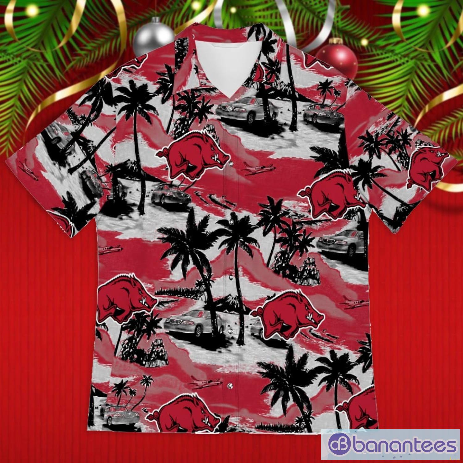 Arkansas Razorbacks Sports American Tropical Patterns Summer Gift 3D Hawaiian Shirt Product Photo 1