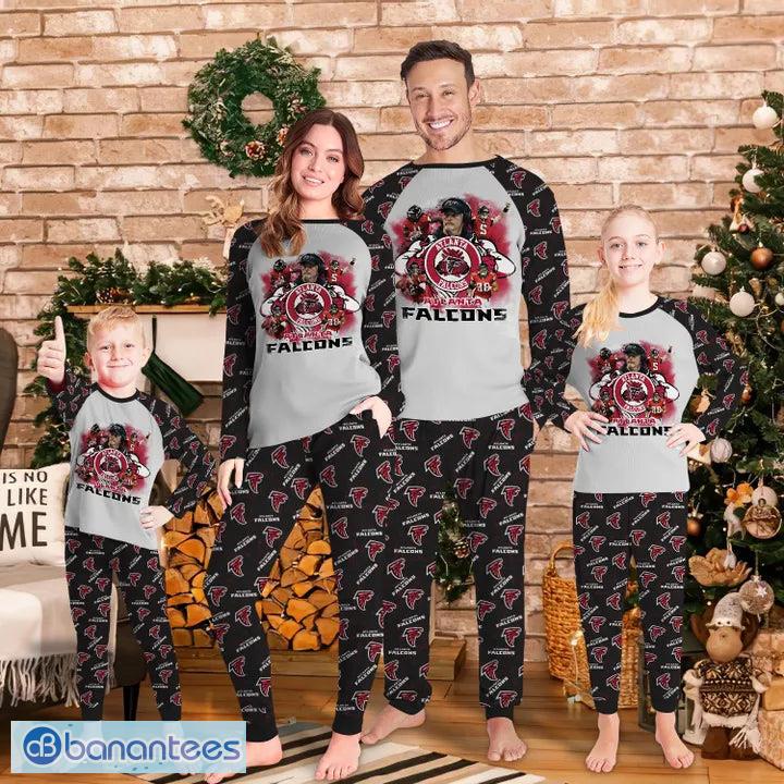 Atlanta Falcons Sport Pajamas Set Custom Name Kid & Adult Christmas Pajamas  Set Family Gift - Banantees