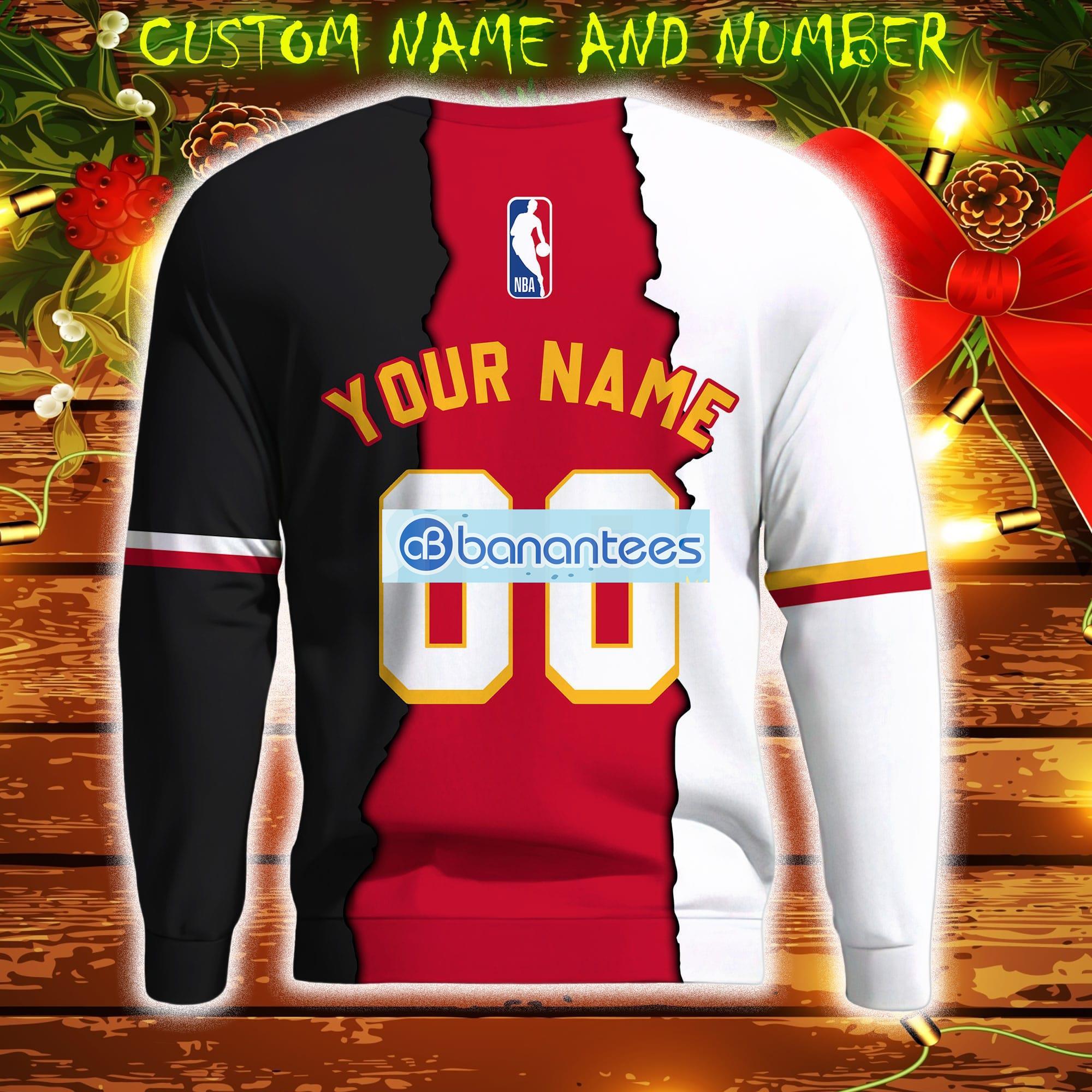 Custom Long-sleeve Basketball Shirt With Name & Number Long 