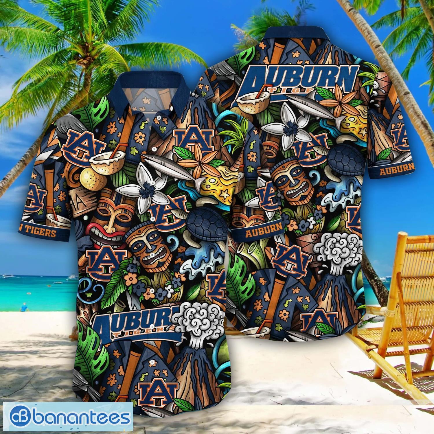 Custom Name Auburn Tigers NCAA Aloha Hawaiian Shirt For Men Women