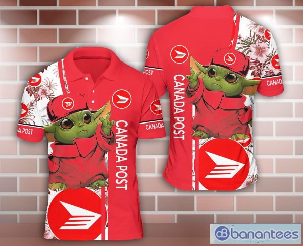 Baby Yoda canada post 3D Sport Polo Shirt Nice Gift Product Photo 1