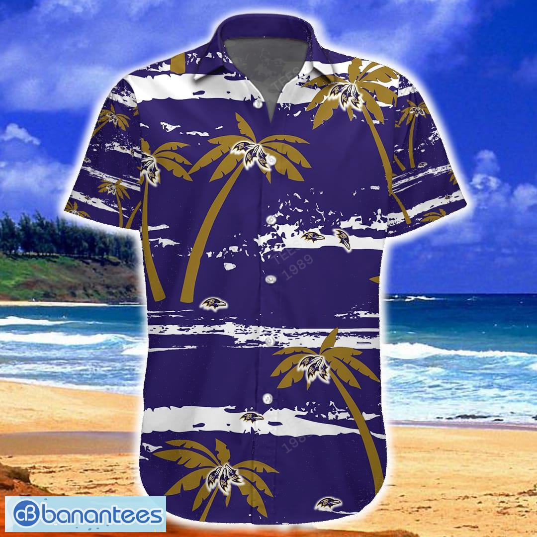 Baltimore Ravens Coconut Leaves Skull With Rose Eyes Halloween Hawaiian  Shirt - Banantees