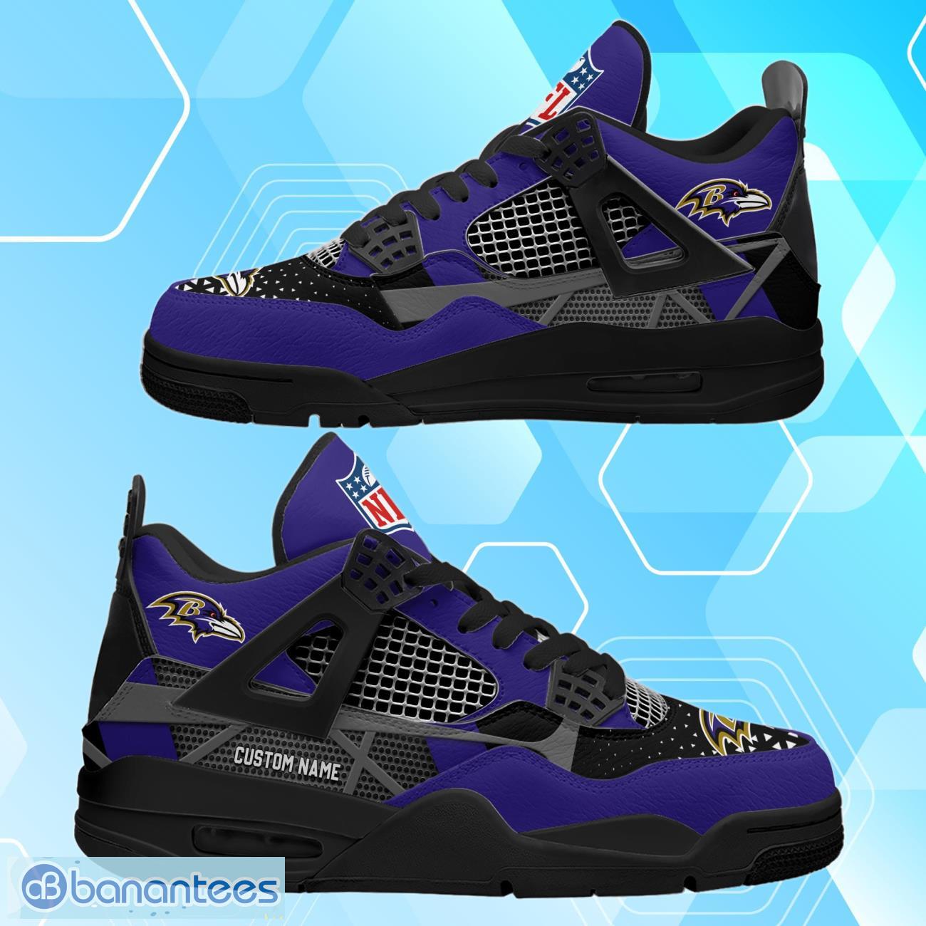 Custom Name NFL Baltimore Ravens Personalized Air Jordan 4 Shoes, Sneaker -  Ecomhao Store