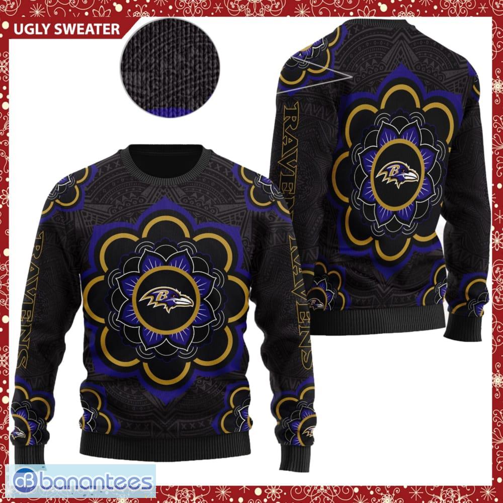 Baltimore Ravens Ugly Christmas Sweater For Fans - Banantees