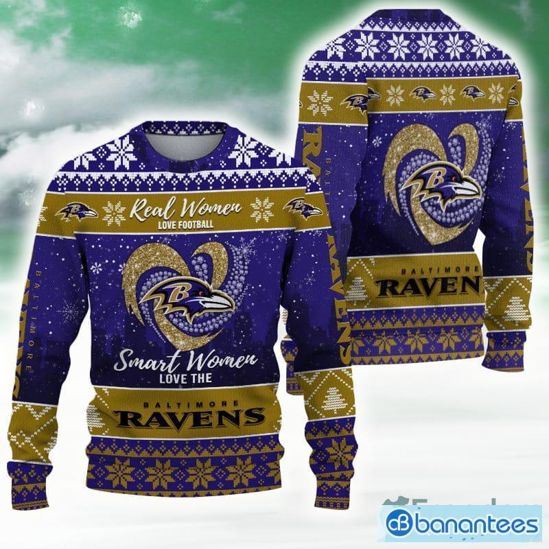 Baltimore Ravens Christmas Mountain Knitted Ugly Sweater AOP For Men And  Women Gift Fans - Banantees