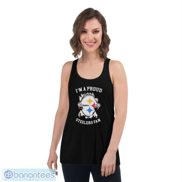 Blood Inside Me Pittsburgh Steelers S Fan Till I Die Shirt - Women's Flowy Racerback Tank