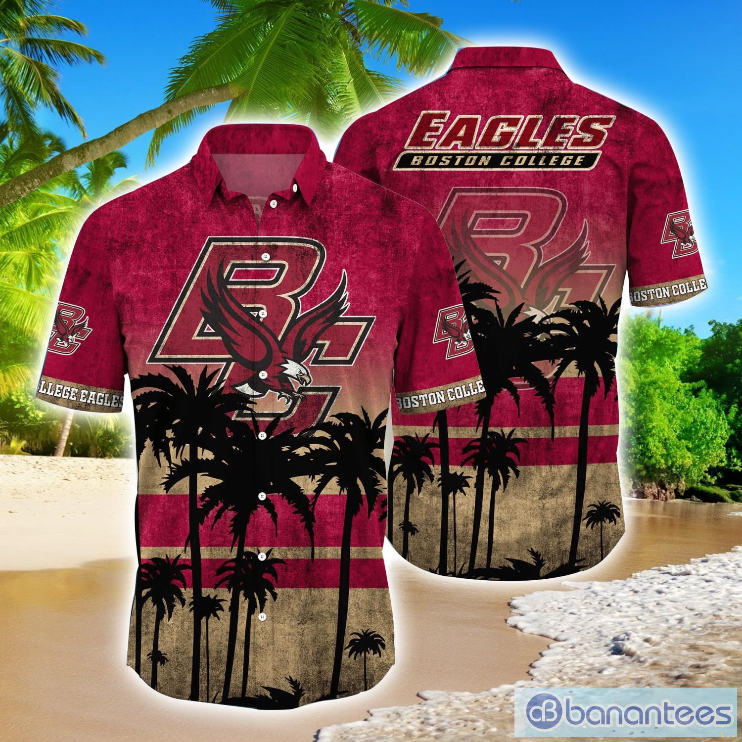 NCAA Boston College Eagles Flower Custom Hawaiian Shirt Outfit 3D Shirt,  Boston College Eagles Football Gifts For Him - T-shirts Low Price