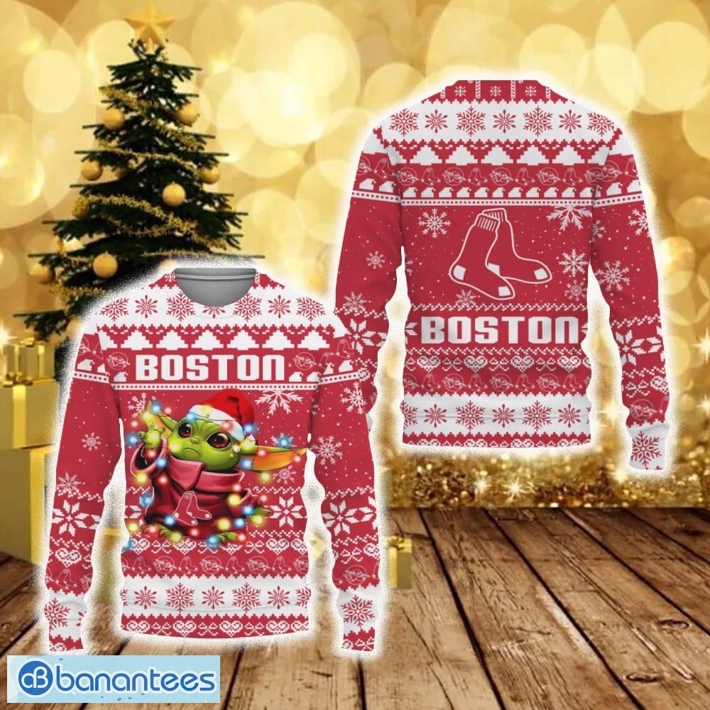 Red Sox Sweater Baby Yoda Sunglasses Boston Red Sox Gift - Personalized  Gifts: Family, Sports, Occasions, Trending