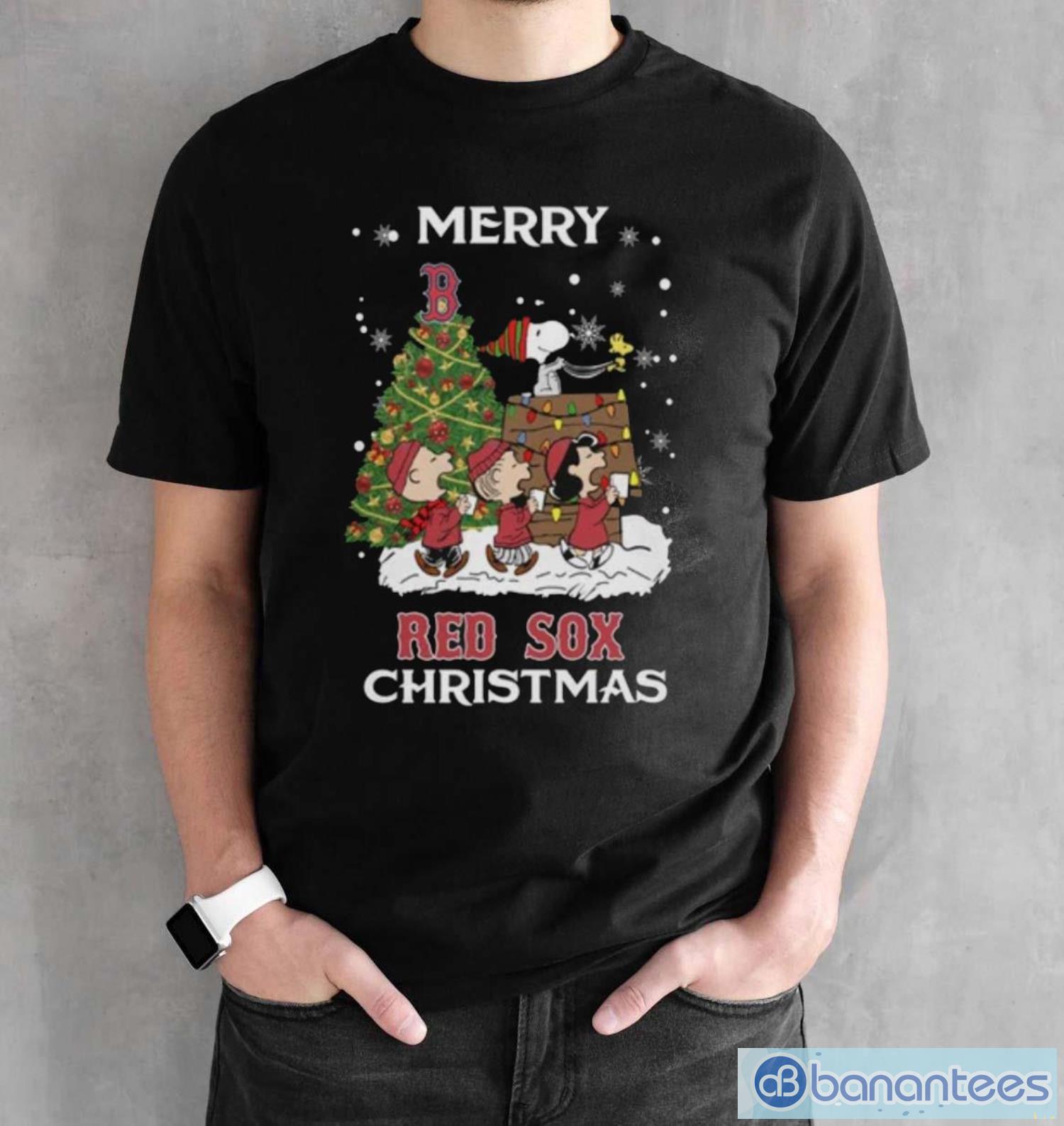 Boston Red Sox Snoopy Family Christmas Shirt - Black Unisex T-Shirt Boston Red Sox Snoopy Family Christmas Shirt - Black Unisex T-Shirt