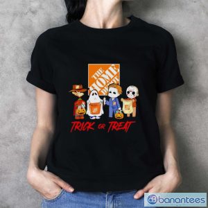 Horror characters chibi home depot trick or treat halloween t-shirt - Ladies T-Shirt