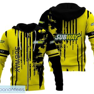 Brush Pattern SUBWAY Logo Brand Shop 3D Zip Hoodie Pullover Print - Brush Pattern SUBWAY Logo Brand 3D Zip Hoodie Pullover Print Photo 8