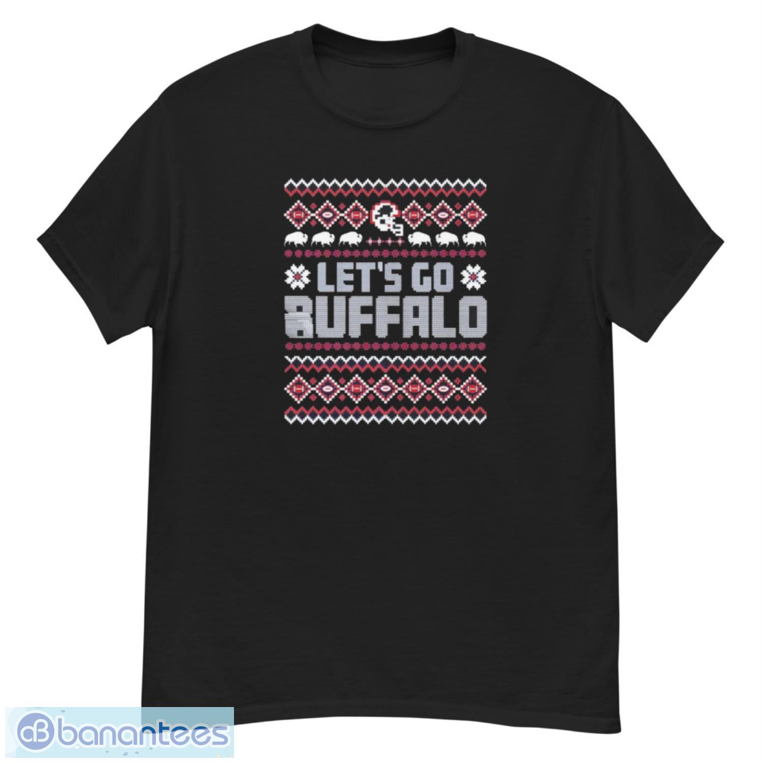 buffalo bills lets go buffalo christmas ugly sweatshirt image Buffalo Bills Let’s Go Buffalo Christmas Ugly Sweatshirt - G500 Men’s Classic T-Shirt