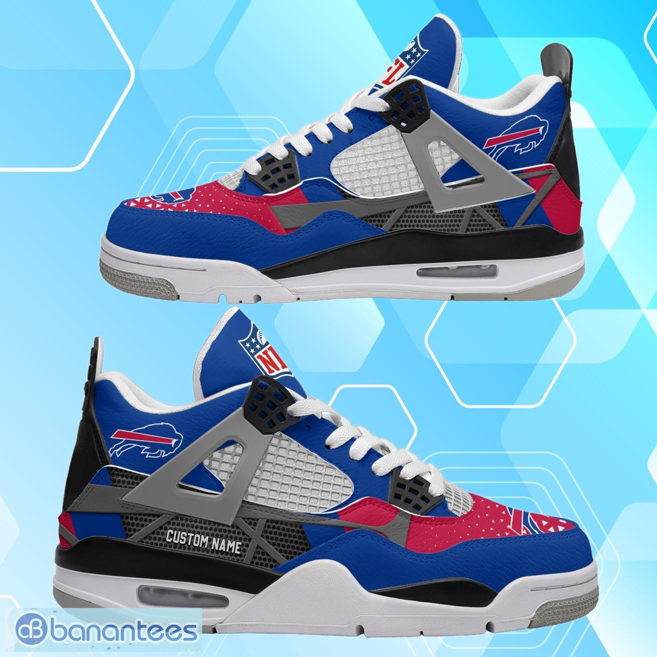 Buffalo Bills Logo NFL Custom Air Jordan 4 - Reallgraphics