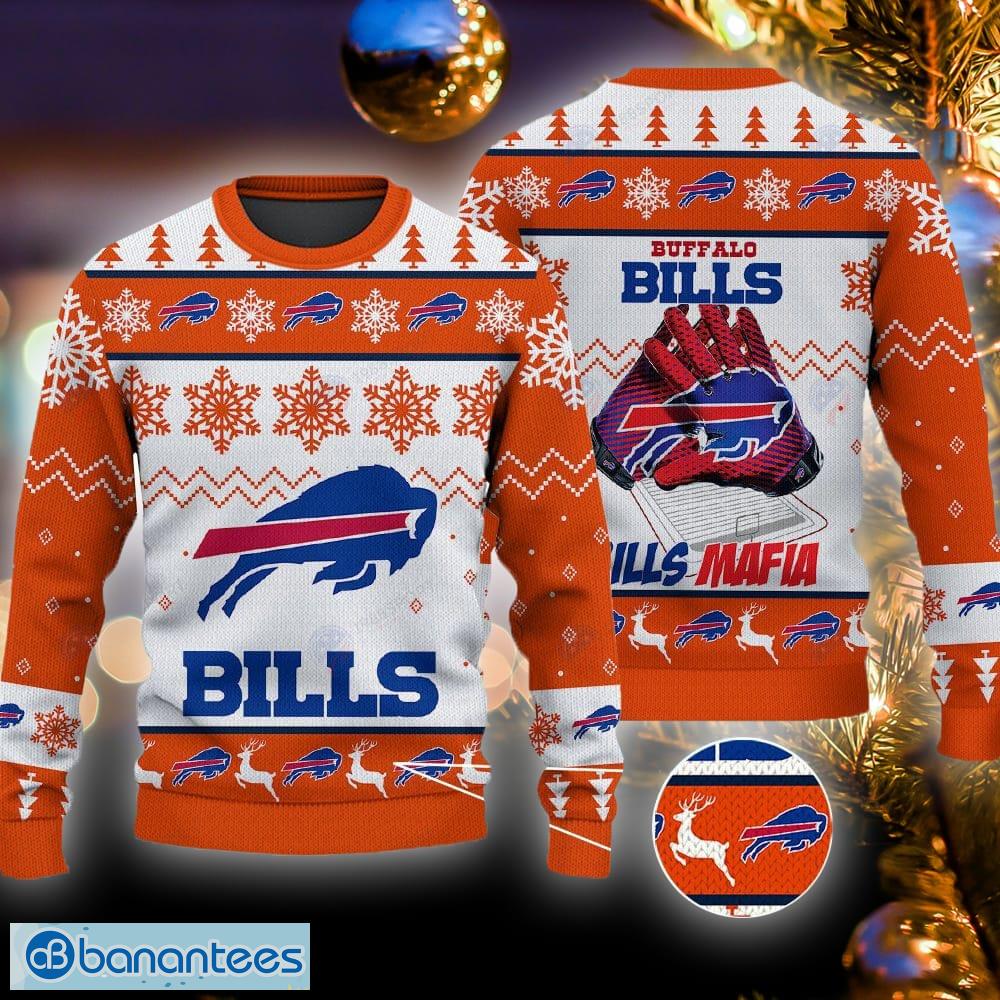 Buffalo Bills NFL Football Knit Pattern Ugly Christmas Sweater - Tagotee