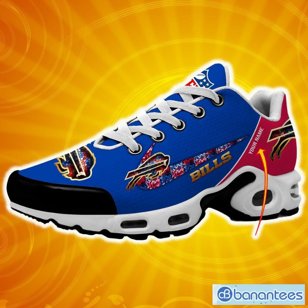 Custom Name Buffalo Bills New Logo Air Cushion Sports Shoes Men Women -  Banantees