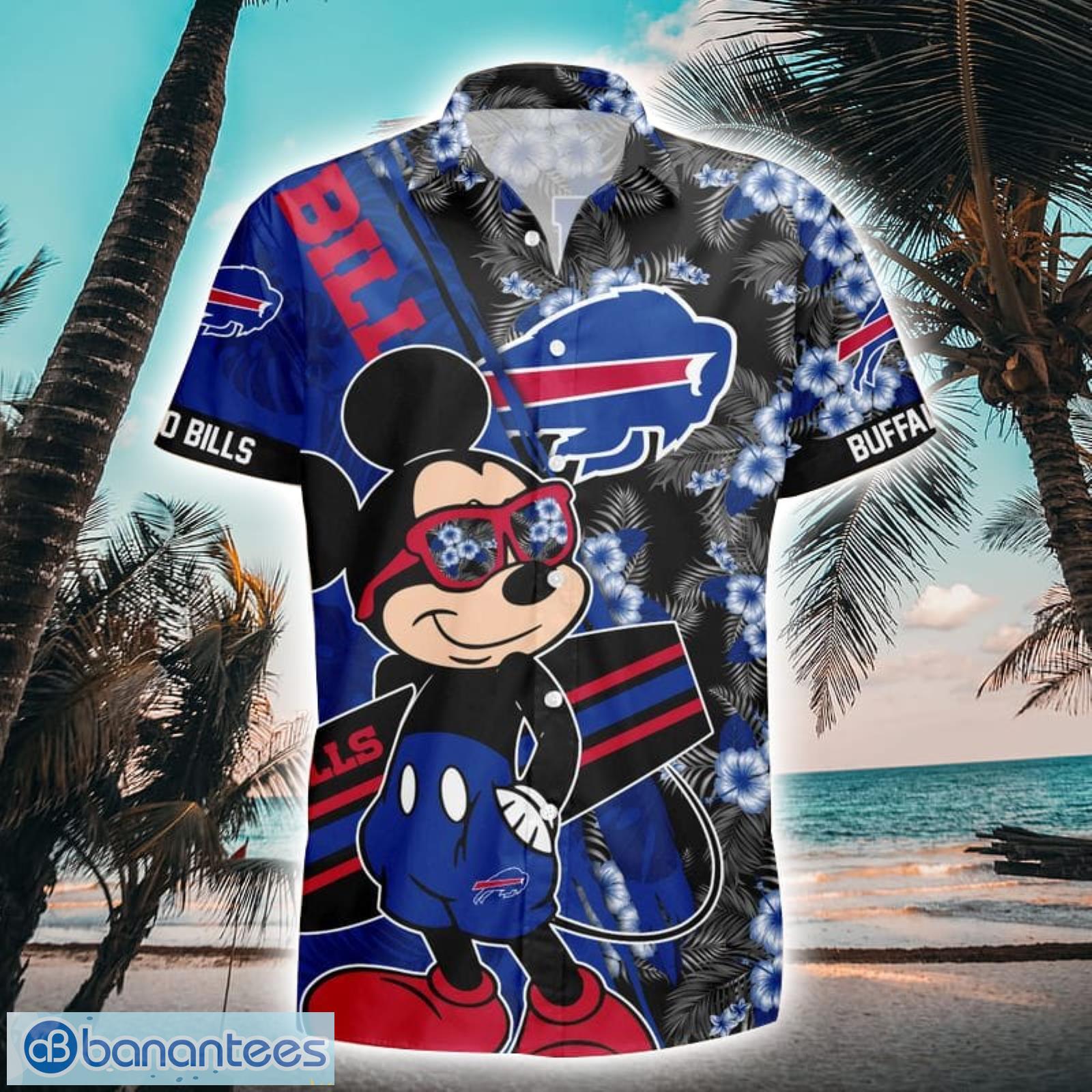 Buffalo Bills Logo Mickey Mouse Disney Hawaiian Shirt, NFL Hawaiian Shirt