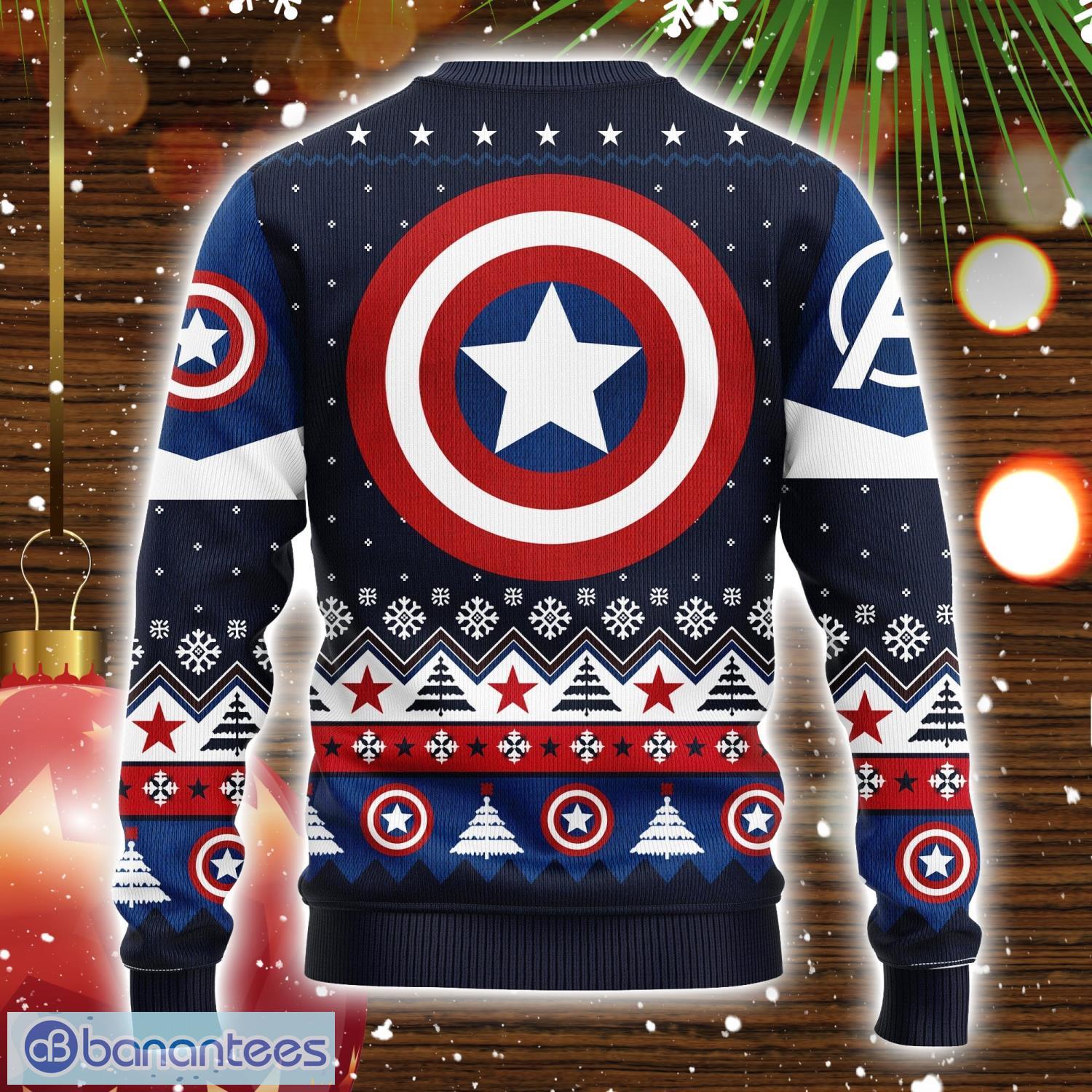 Ugly christmas clearance sweater captain america