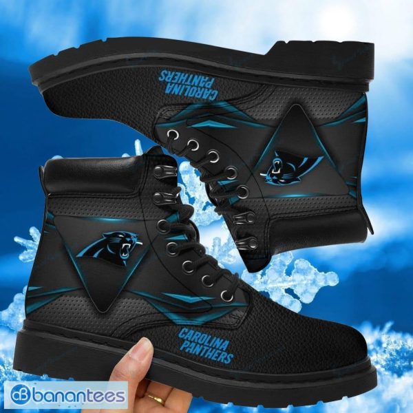 Carolina Panthers Boots Vegan Leather Custom Timboot Shoes Product Photo 1