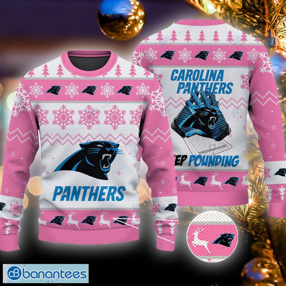 Carolina Panthers 3D design Keep pounding pullover hoodie