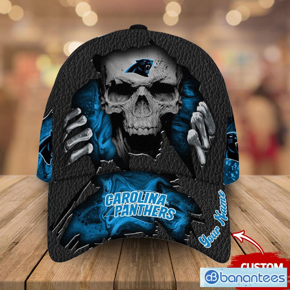 Carolina Panthers NFL Custom Name And Number Skull Halloween Gift