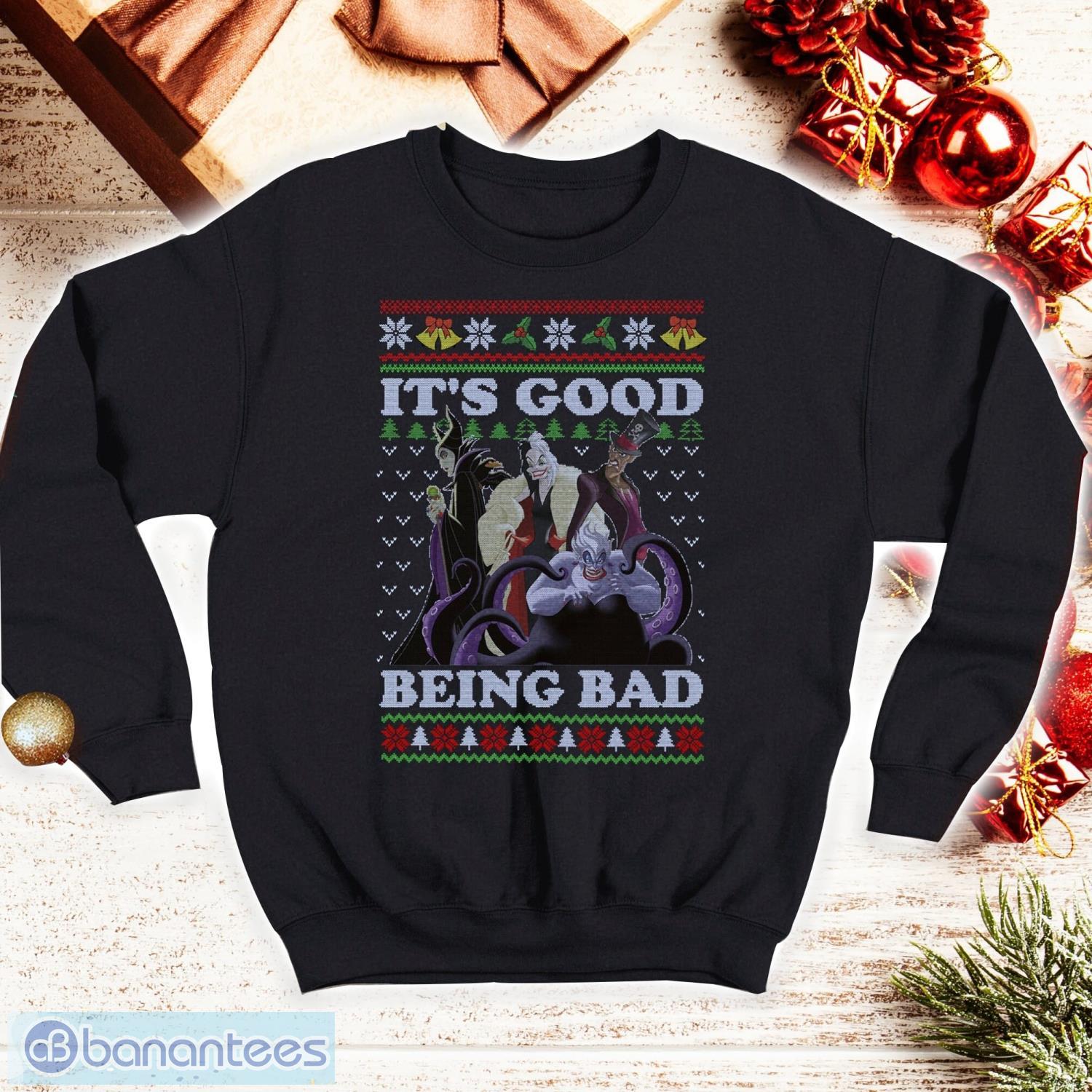 Cartoon Villains Characters Shirt It's Good Being Bad Ugly Christmas Shirt Cartoon Villains Characters Shirt It's Good Being Bad Ugly Christmas Shirt Product Photo 1