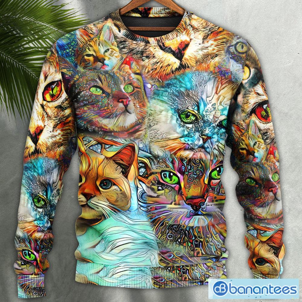 Women's sweaters with on sale cats on them